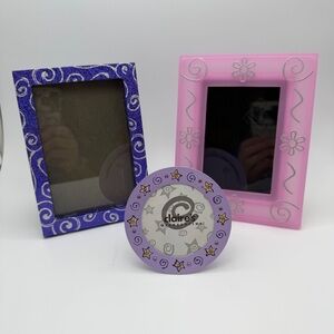 Y2K Picture Frames Lot Of 3 Claires Girly Vintage
